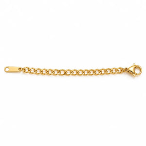 Extension de chaîne 7 cm dorée, avec mousqueton