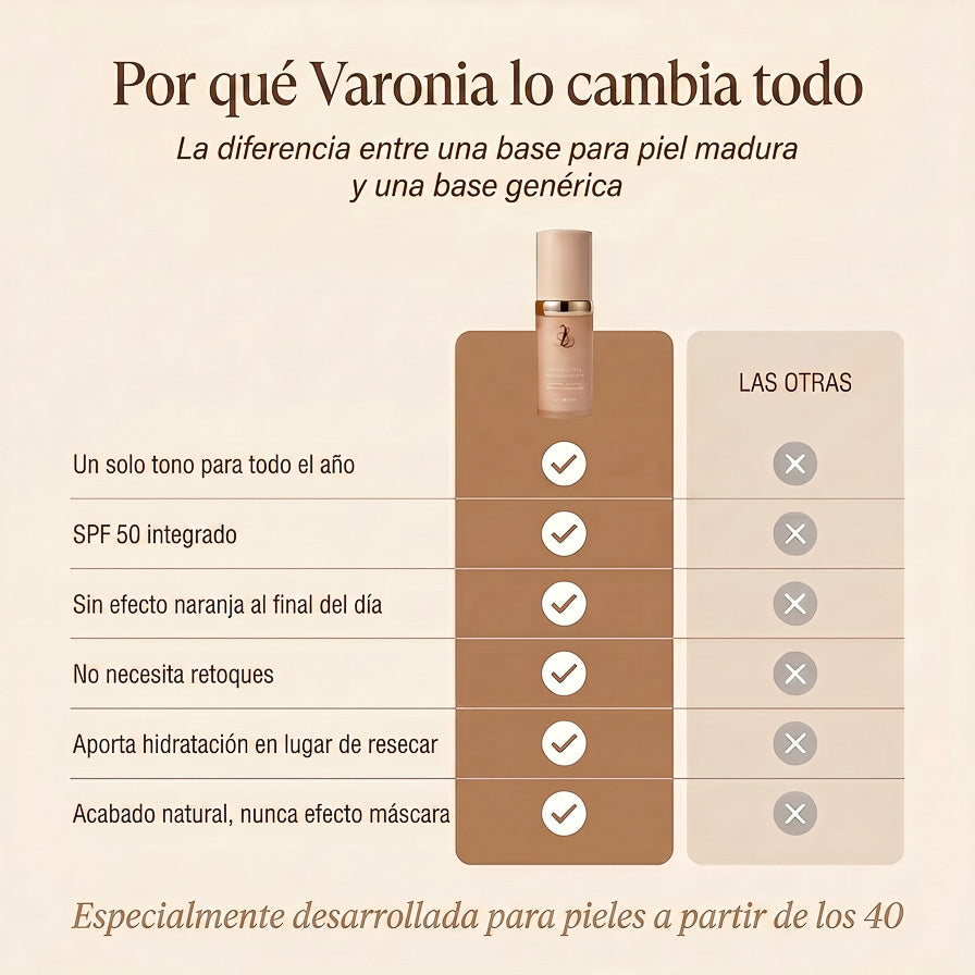 La base de maquillaje antienvejecimiento a medida