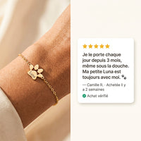 Le Bracelet Patte Gravée — Prénom de Votre Animal