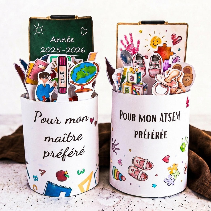 Kinder Maxi Party "Teacher & ATSEM" Duo Banners Pack - Printable Models