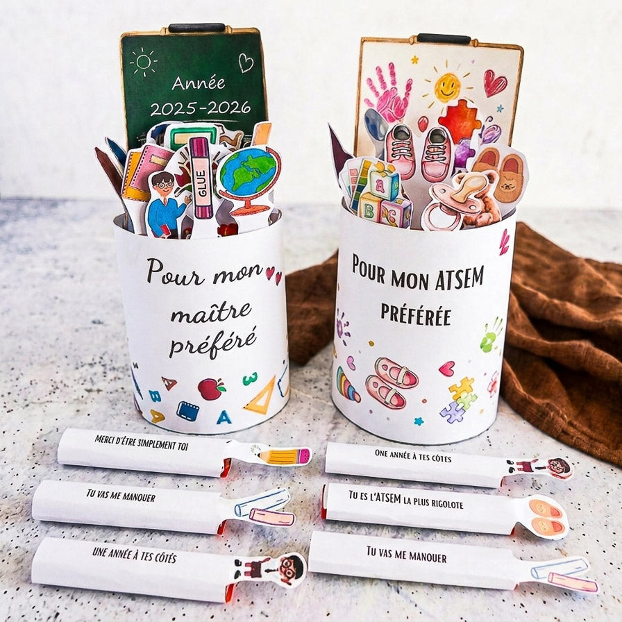 Kinder Maxi Party "Teacher & ATSEM" Duo Banners Pack - Printable Models